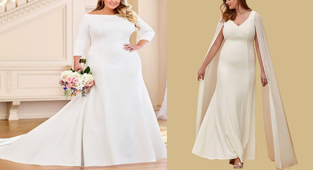 راهنمای انتخاب لباس عروس برای افراد درشت اندام
