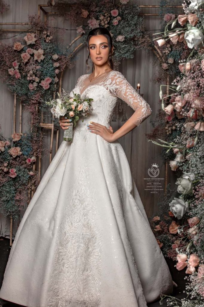 لباس عروس کد 1221